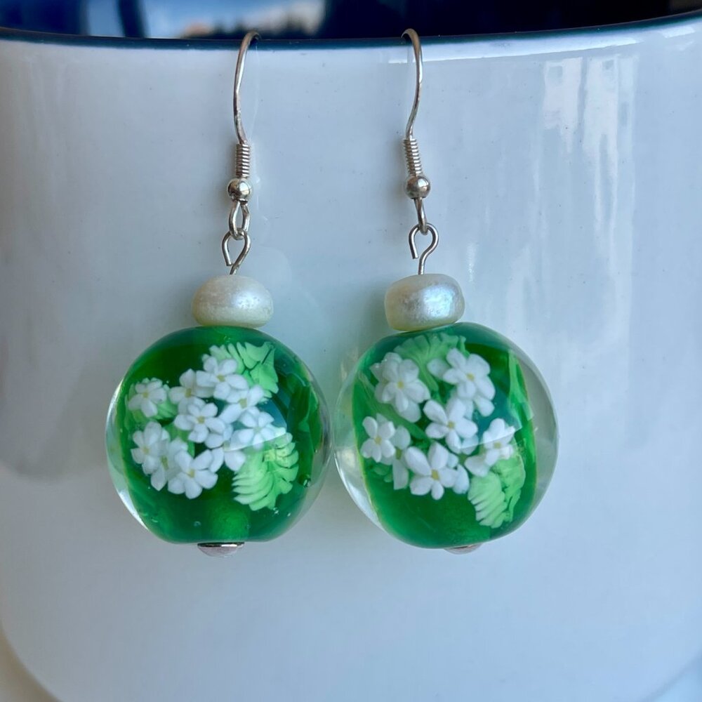 0.79” (20 mm) Large Handcrafted Italian Art Glass Earrings Collection | Master A